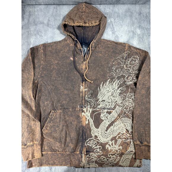 Pollution Hoodie with Dragon Graphic ~New S-XL~ - Picture 1 of 9